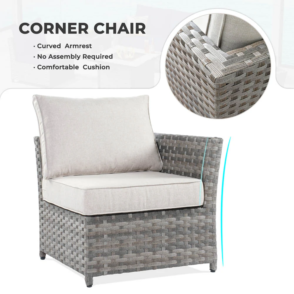 Ovios New Rimaru Series Patio Furniture Set 13-Piece include 42