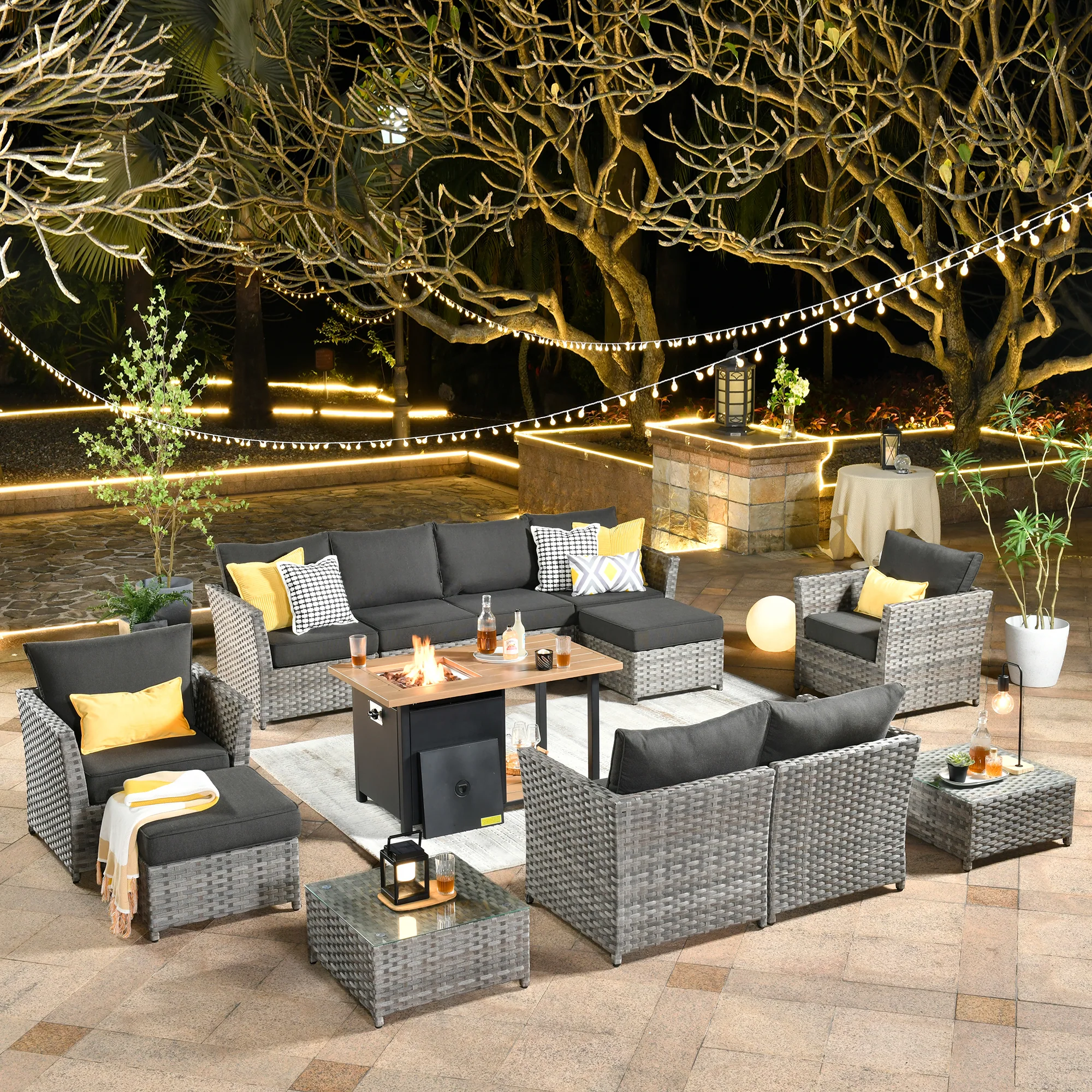 Ovios Patio Furniture Set 13-Piece include 42