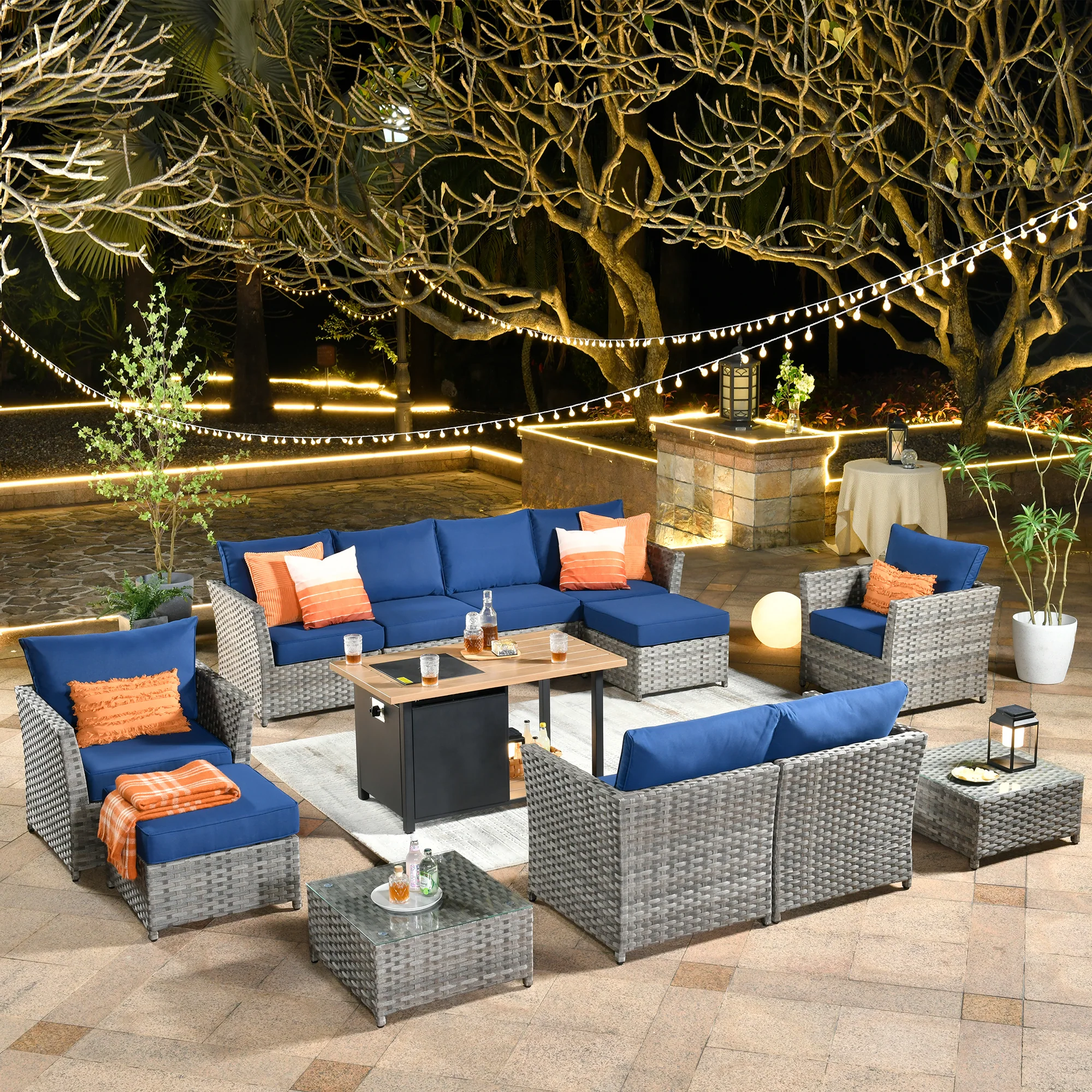 Ovios Patio Furniture Set 13-Piece include 42