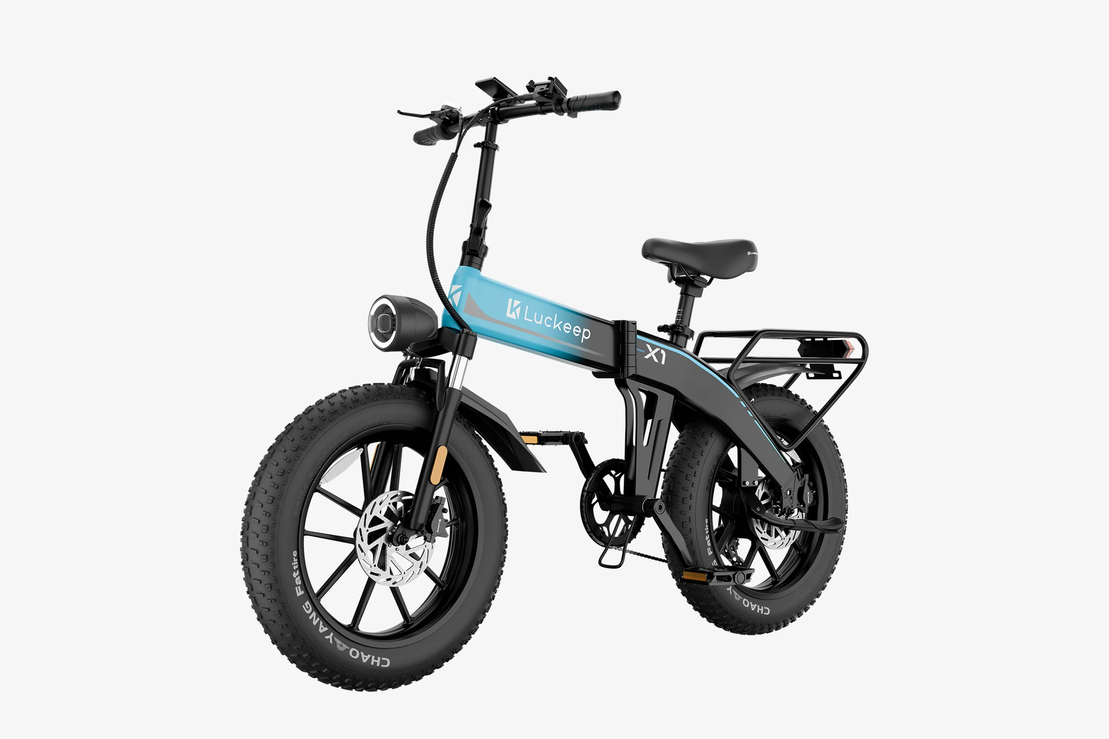 【Christmas discounts 🎄】🔥 Luckeep X1 Folding eBike｜1200W Motor｜48V15Ah Battery｜45 km/h Top Speed｜Long Range｜Off-Road｜Compact & Foldable