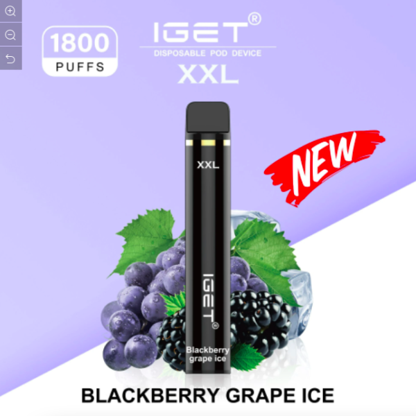 IGET XXL BLACKBERRY GRAPE ICE – 1800 PUFFS