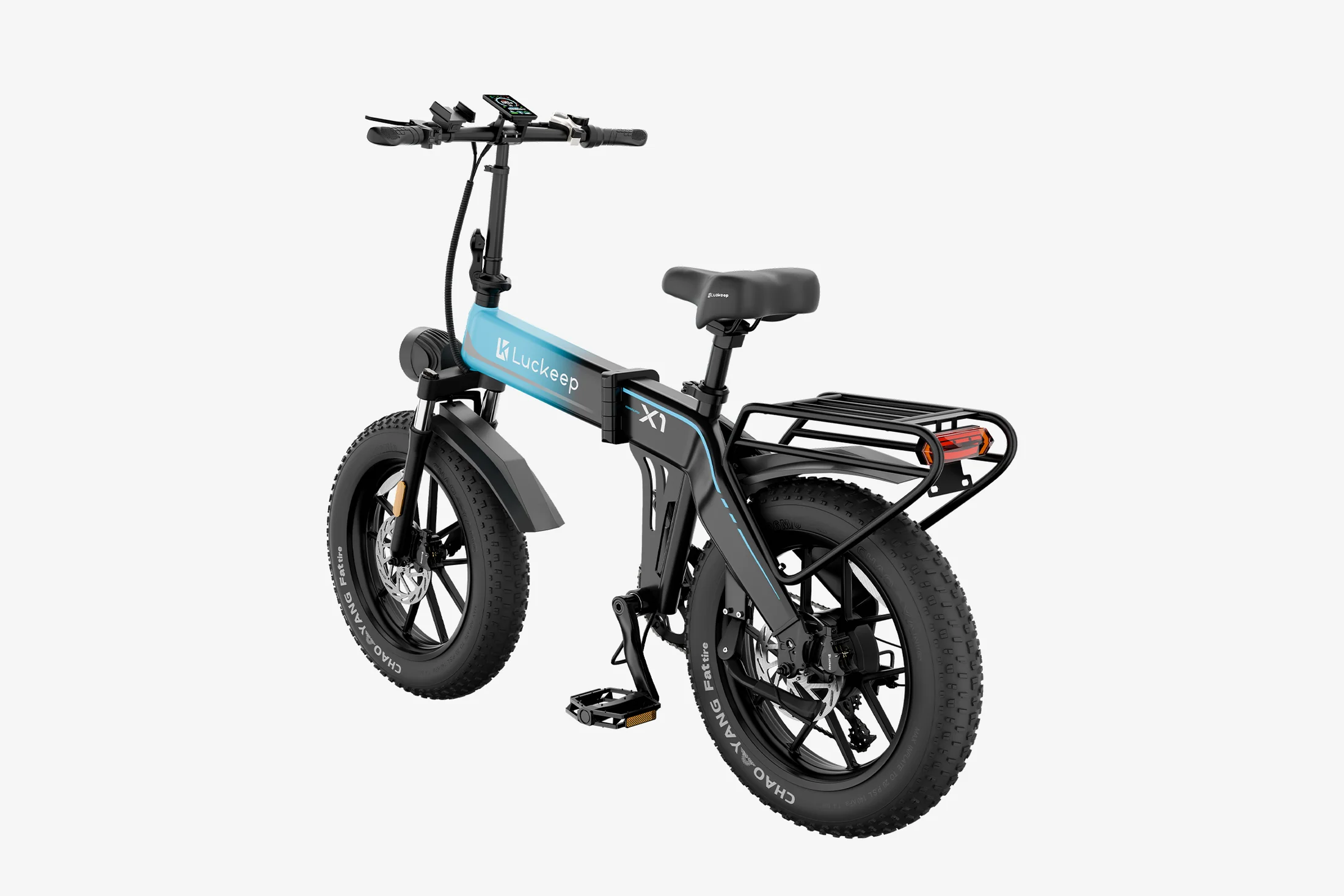 【Christmas discounts 🎄】🔥 Luckeep X1 Folding eBike｜1200W Motor｜48V15Ah Battery｜45 km/h Top Speed｜Long Range｜Off-Road｜Compact & Foldable