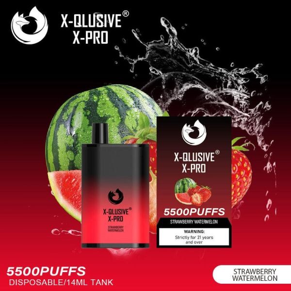X-QLUSIVE X-PRO STRAWBERRY WATERMELON – 5500 PUFFS