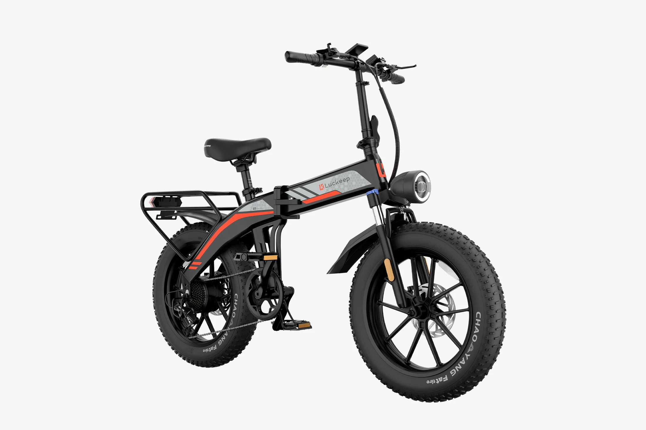 【Christmas discounts 🎄】🔥 Luckeep X1 Folding eBike｜1200W Motor｜48V15Ah Battery｜45 km/h Top Speed｜Long Range｜Off-Road｜Compact & Foldable