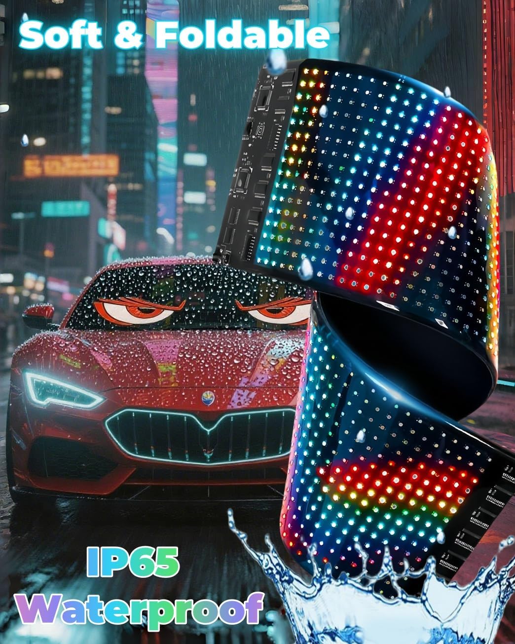 LED Devil Eyes Light for Trucks - Programmable LED Display for Trucks Windows