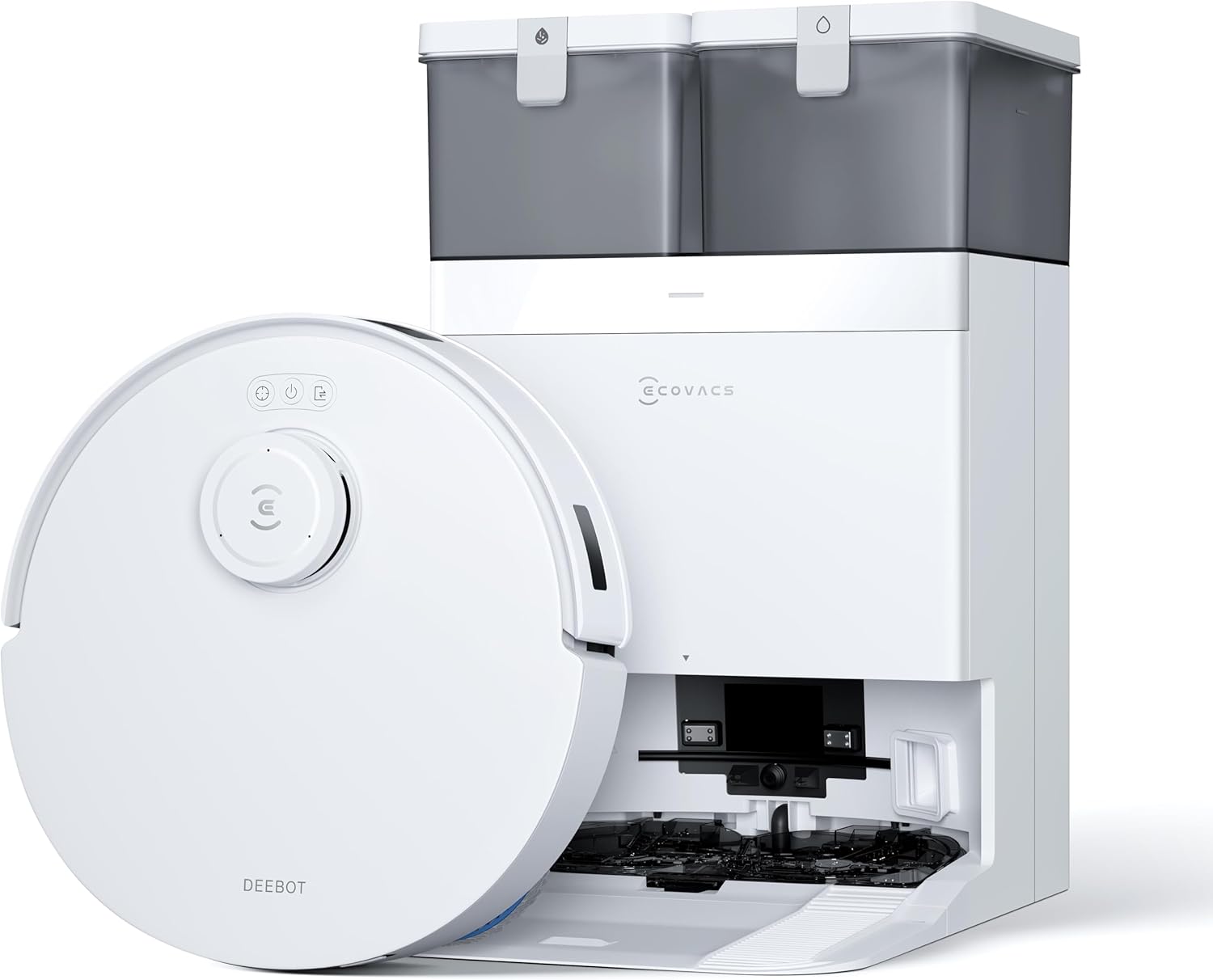 ECOVACS DEEBOT X11 PRO Omni Robot Vacuum Cleaner with Mop Function, 19500 Pa, OZMO Roller 2.0, ZeroTangle 3.0, TruEdge 3.0, Climbing Max 4 cm Height, Extending Mop, All-in-One Omni Station