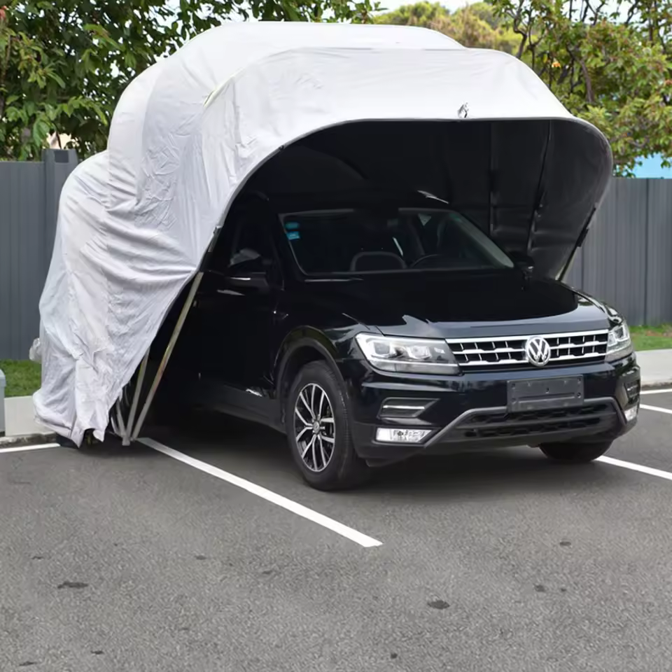 【🎉New Year discount offer】Modern Portable Carport Tent with Top Canopy Cover Heat Treated Metal Frame for Outdoor Car & Motorcycle Parking Garage Storage