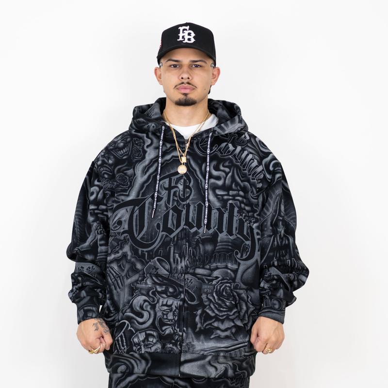 New Tattoo Hooded Couple Set