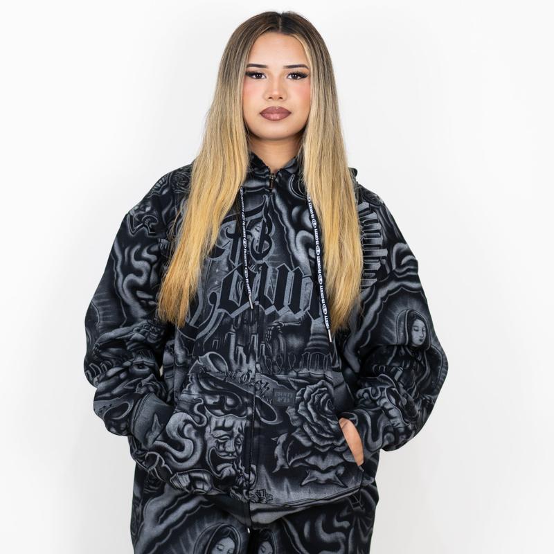 New Tattoo Hooded Couple Set