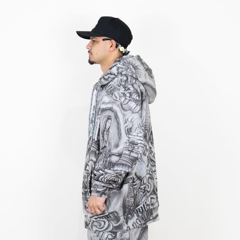 New Tattoo Hooded Couple Set