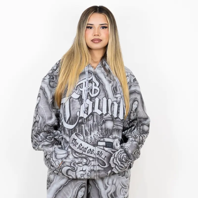 New Tattoo Hooded Couple Set